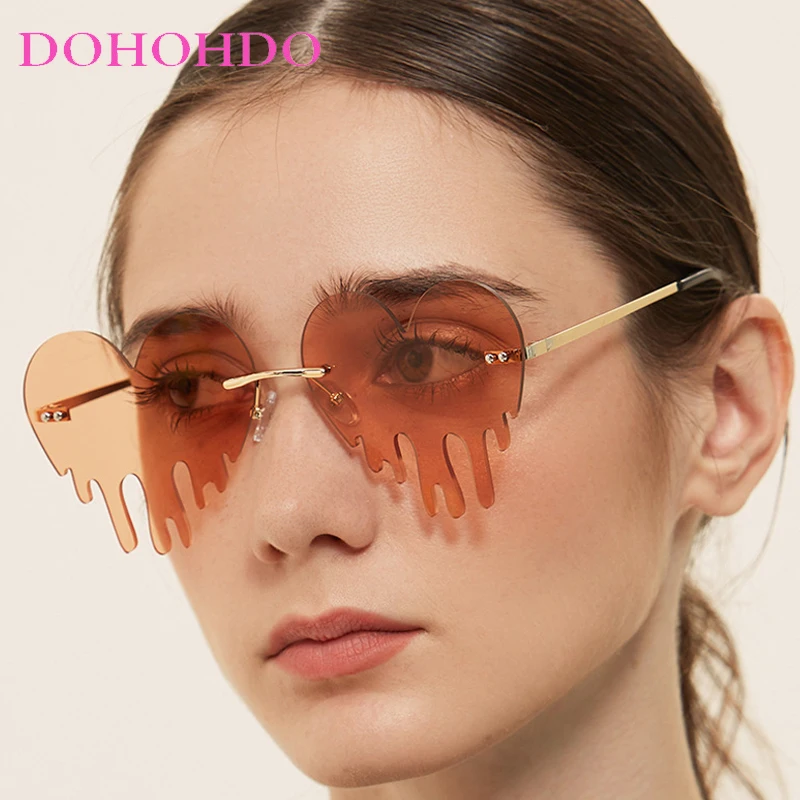 Luxury Brand Design Metal Rimless Sunglasses Women Men Fashion Trendy Hip Hop Wacky Party Sun Glasses UV400 Lentes De Sol Mujer
Luxury Brand Design Metal Rimless Sunglasses Women Men Fashion Trendy Hip Hop Wacky Party Sun Glasses UV400 Lentes De Sol Mujer