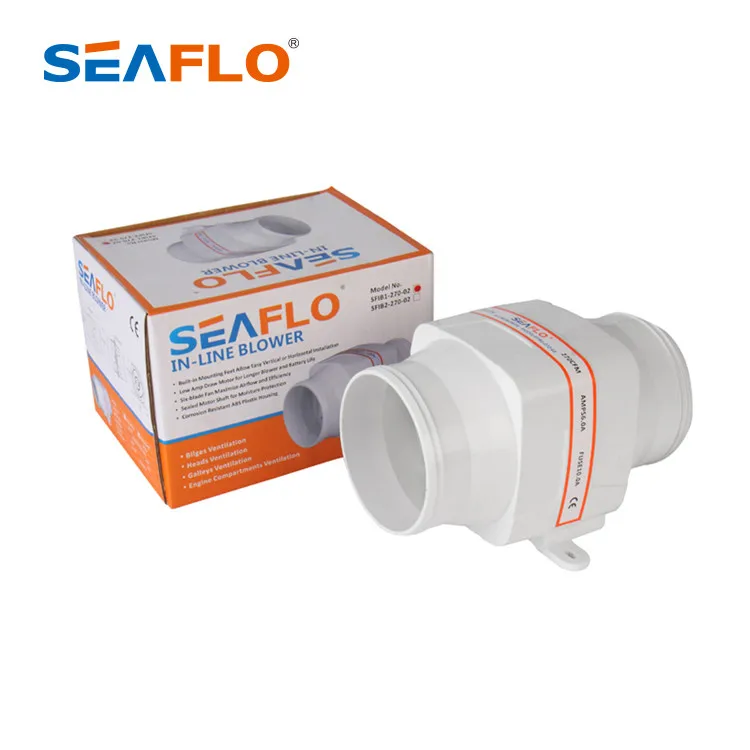 SEAFLO 3 4 Inch Greenhouse Mixed Flow Ventilation Reversible 130cfm Exhaust Dc High Temperature Inline Duct Fan
SEAFLO 3 4 Inch Greenhouse Mixed Flow Ventilation Reversible 130cfm Exhaust Dc High Temperature Inline Duct Fan