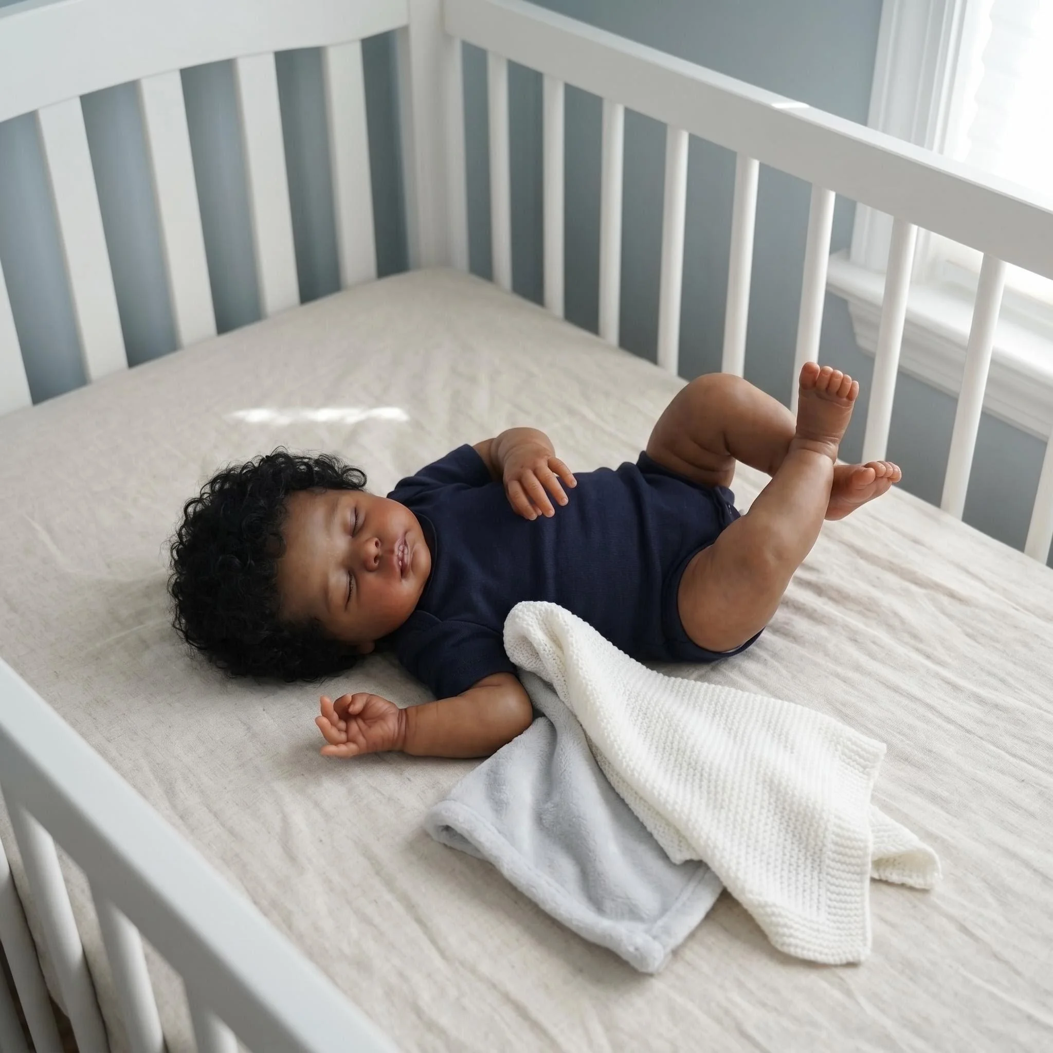 NPK 19-inch Christopher Doll Dark Skin Color 3D Hand-Painted Hair Touch Multiple Layers Painting Realistic Life-Size Collectible
NPK 19-inch Christopher Doll Dark Skin Color 3D Hand-Painted Hair Touch Multiple Layers Painting Realistic Life-Size Collectible