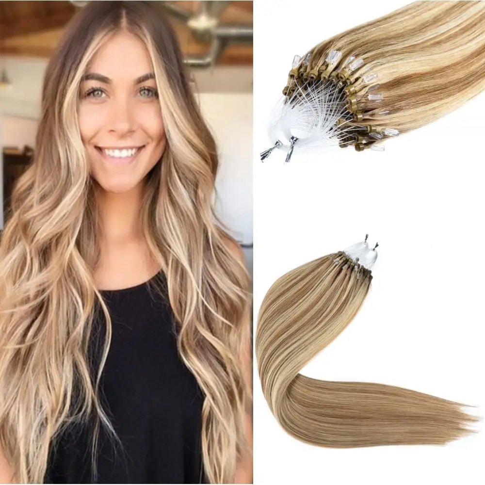Micro Loop Ring Extensions 100% Human Hair Straight Weft With Silicone Rings For Reusable Hair Extensions
Micro Loop Ring Extensions 100% Human Hair Straight Weft With Silicone Rings For Reusable Hair Extensions