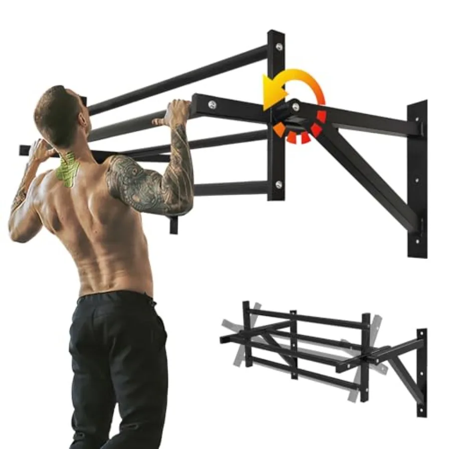 Wall Mounted Pull Up Bar and Dip Station Heavy Duty Multifunctional Home Gym Workout Indoor Exercise Equipment Support to 440 L
Wall Mounted Pull Up Bar and Dip Station Heavy Duty Multifunctional Home Gym Workout Indoor Exercise Equipment Support to 440 L