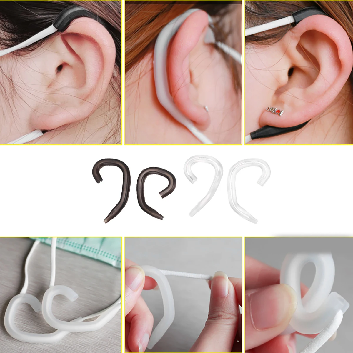 28Pcs Anti-Pressure Ear Hook for Masks Silicone Reusable Stretchy Comfortable Ear Saver Hook for Face Mask and Earphone Use
28Pcs Anti-Pressure Ear Hook for Masks Silicone Reusable Stretchy Comfortable Ear Saver Hook for Face Mask and Earphone Use