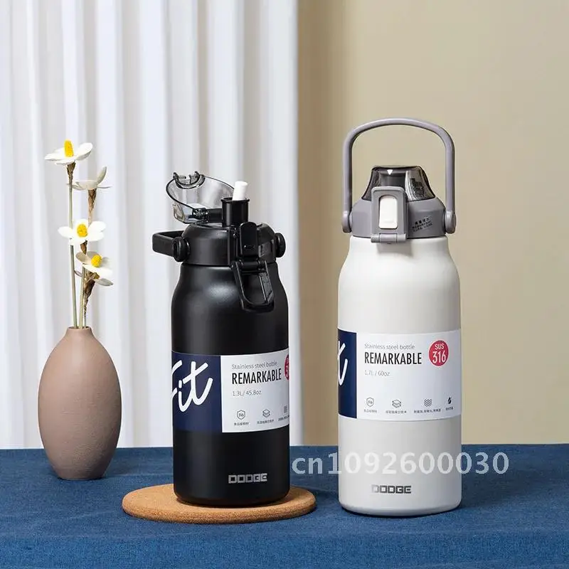 1300ML Thermal Water Bottle Large Capacity With Straw and Steel Thermos Stainless Thermos Cold Bottle Hot Cup Water Sport Bottle
1300ML Thermal Water Bottle Large Capacity With Straw and Steel Thermos Stainless Thermos Cold Bottle Hot Cup Water Sport Bottle