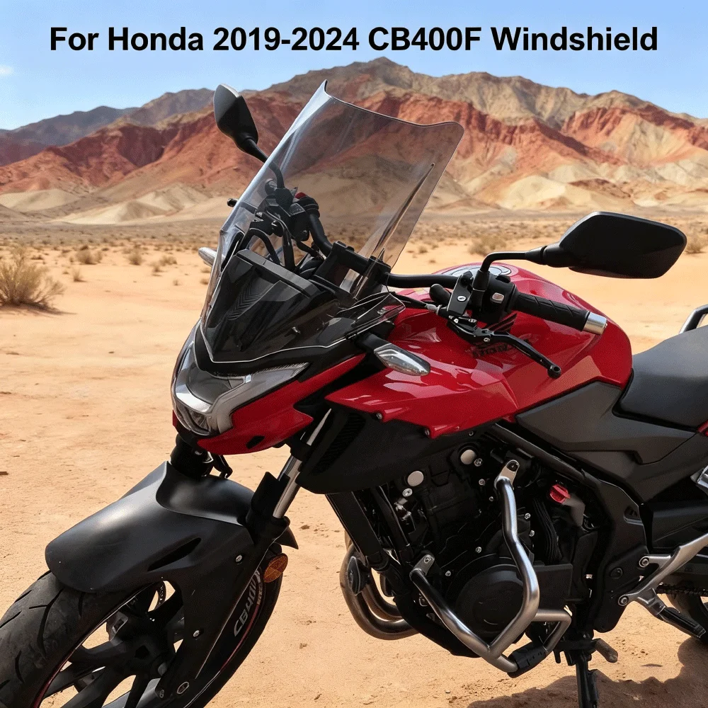 For Honda 2019-24 CB400F CB500F Motorcycle Windshield Heightened Windscreen Wind Deflector Visor Accessories Modification parts
For Honda 2019-24 CB400F CB500F Motorcycle Windshield Heightened Windscreen Wind Deflector Visor Accessories Modification parts