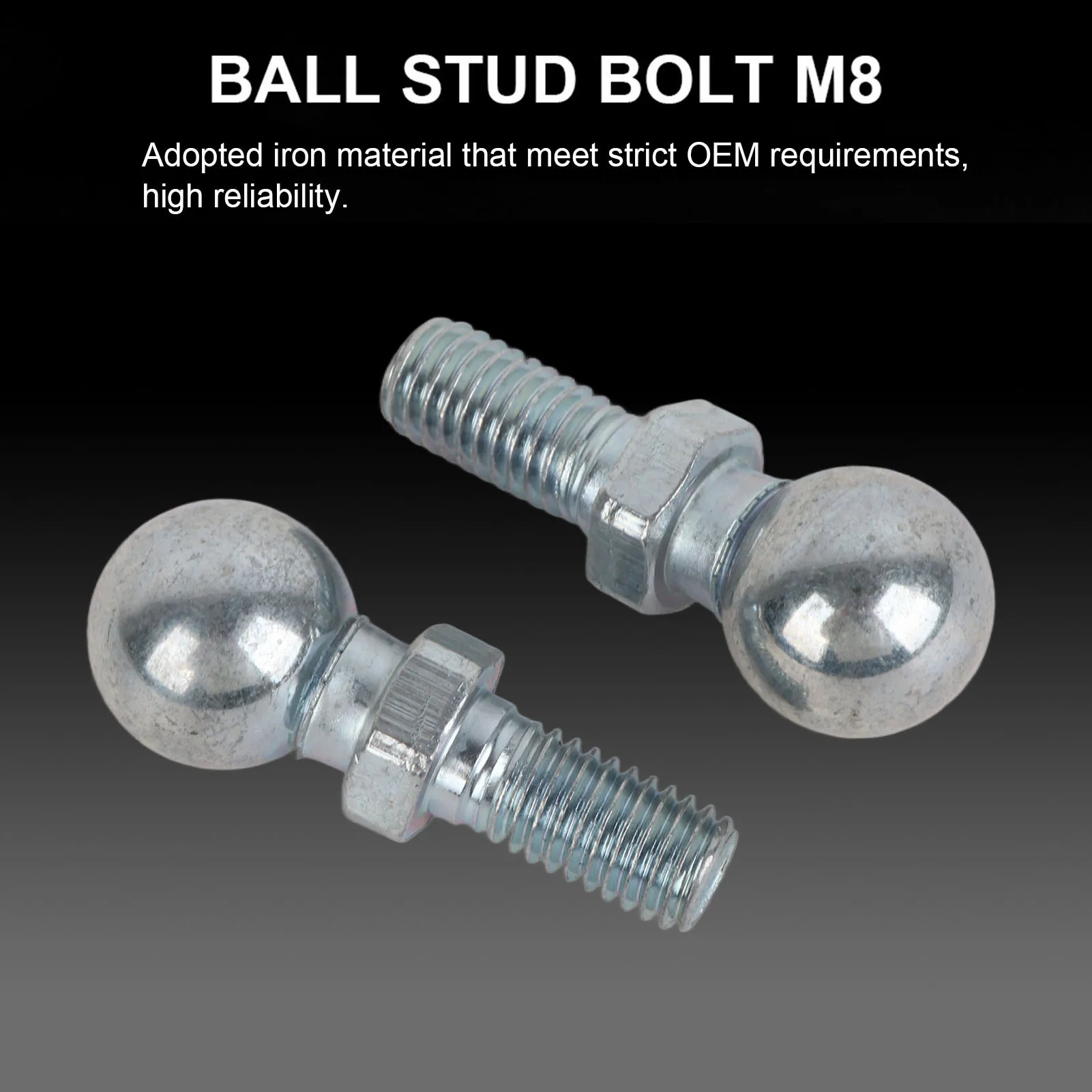 Car Iron Ball Stud Bolt M8 for Gas Struts Ball Ended Bonnet Ball Bolt Ball Stud Bolt M8 for Gas Struts Ball Stud Bolt M8
Car Iron Ball Stud Bolt M8 for Gas Struts Ball Ended Bonnet Ball Bolt Ball Stud Bolt M8 for Gas Struts Ball Stud Bolt M8