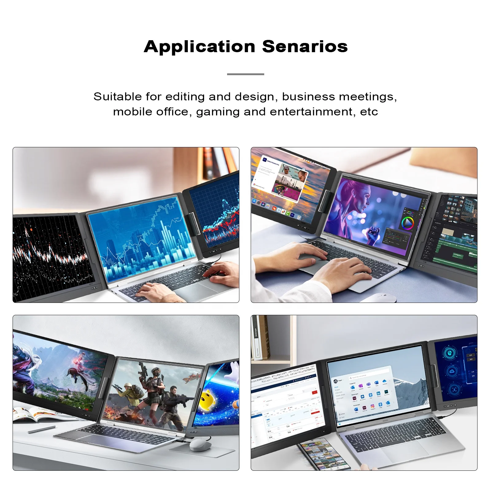 Отличный многофункциональный портативный тройной монитор с двойным экраном, 14-дюймовый удлинитель FHD IPS типа C с двумя экранами для ноутбука, бизнеса, не 
Отличный многофункциональный портативный тройной монитор с двойным экраном, 14-дюймовый удлинитель FHD IPS типа C с двумя экранами для ноутбука, бизнеса, не