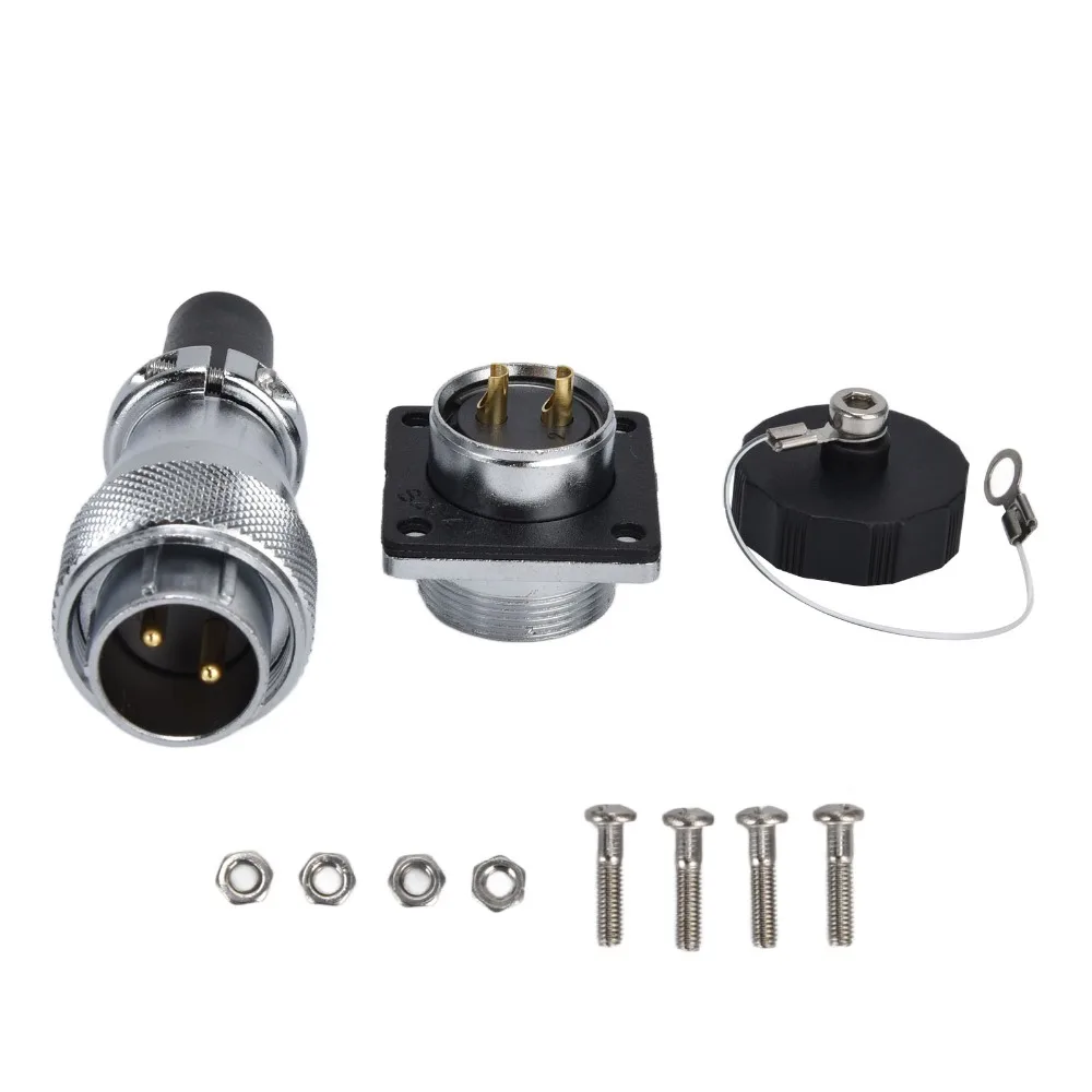 WS20 2 Pins Aviation Connector Male Plug Female Socket 500V 25A Plug Socket Metal Thread Waterproof Panel Mount Connector
WS20 2 Pins Aviation Connector Male Plug Female Socket 500V 25A Plug Socket Metal Thread Waterproof Panel Mount Connector