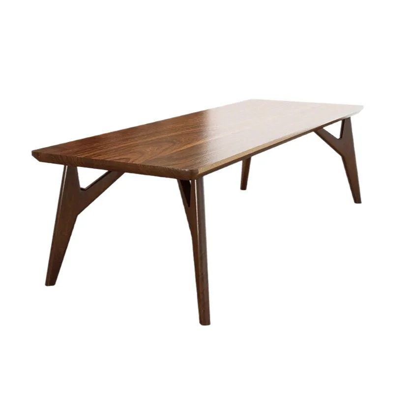 South American walnut dining table and chair combination household log rectangular dining table dining room living room simple
South American walnut dining table and chair combination household log rectangular dining table dining room living room simple