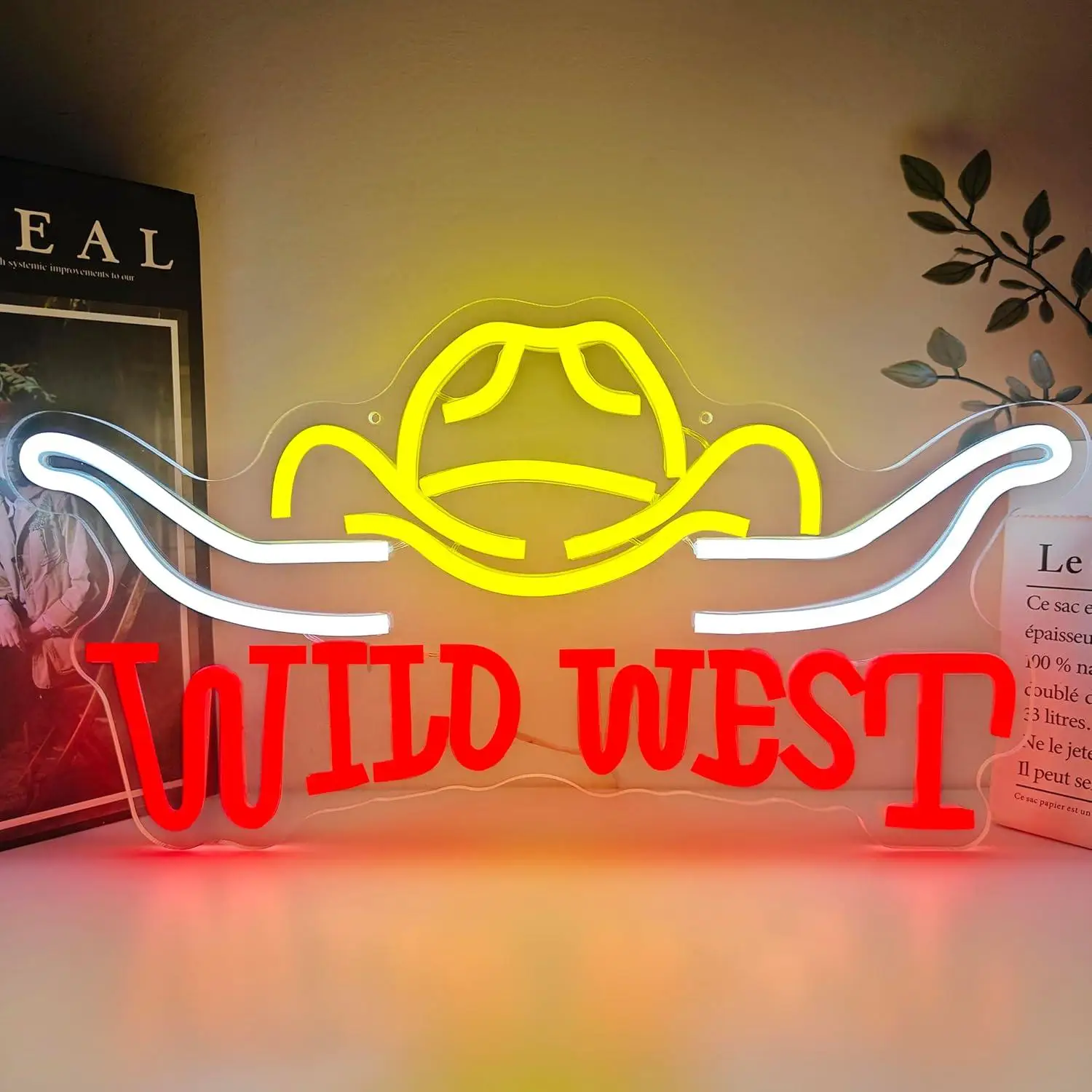 Wild West Neon Sign Cowboy Style USB Dimmable LED Neon Lights for Home Bar Pub Western Wall Decor Party Room Art Decoration Gift
Wild West Neon Sign Cowboy Style USB Dimmable LED Neon Lights for Home Bar Pub Western Wall Decor Party Room Art Decoration Gift