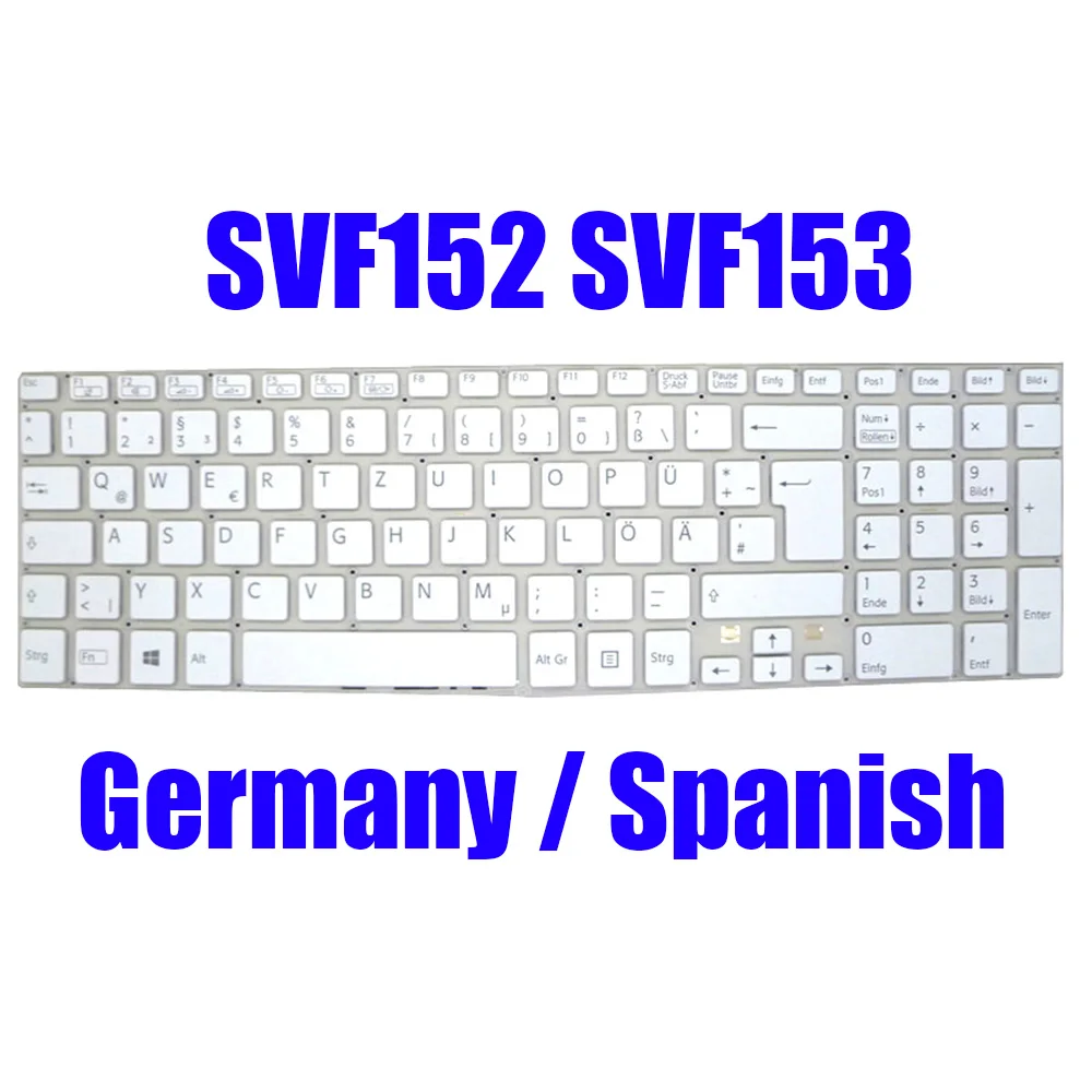GR SP Laptop Keyboard For SONY SVF152 SVF153 149241031DE 149239931DE 149239671ES 149241071ES Germany Spanish Without Backlit New
GR SP Laptop Keyboard For SONY SVF152 SVF153 149241031DE 149239931DE 149239671ES 149241071ES Germany Spanish Without Backlit New
