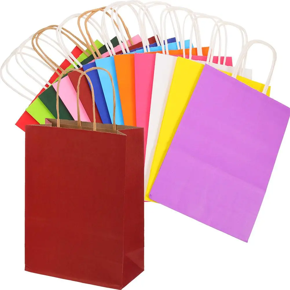 24 Pcs Paper Gift Bags 12 Colors 2 Each 12x15x6 Handles Candy Tote Small Bag Party Favor Wedding Supplies
24 Pcs Paper Gift Bags 12 Colors 2 Each 12x15x6 Handles Candy Tote Small Bag Party Favor Wedding Supplies