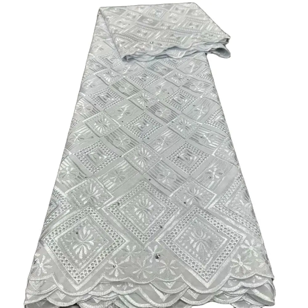 Pure Cotton Swiss Voile Lace Fabric, White Embroidery, African Lace, High Quality Fabrics for Wedding, 5 Yards
Pure Cotton Swiss Voile Lace Fabric, White Embroidery, African Lace, High Quality Fabrics for Wedding, 5 Yards