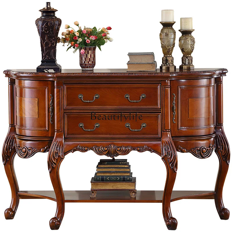 American solid wood storage cabinet, drawer type storage, European porch cabinet
American solid wood storage cabinet, drawer type storage, European porch cabinet
