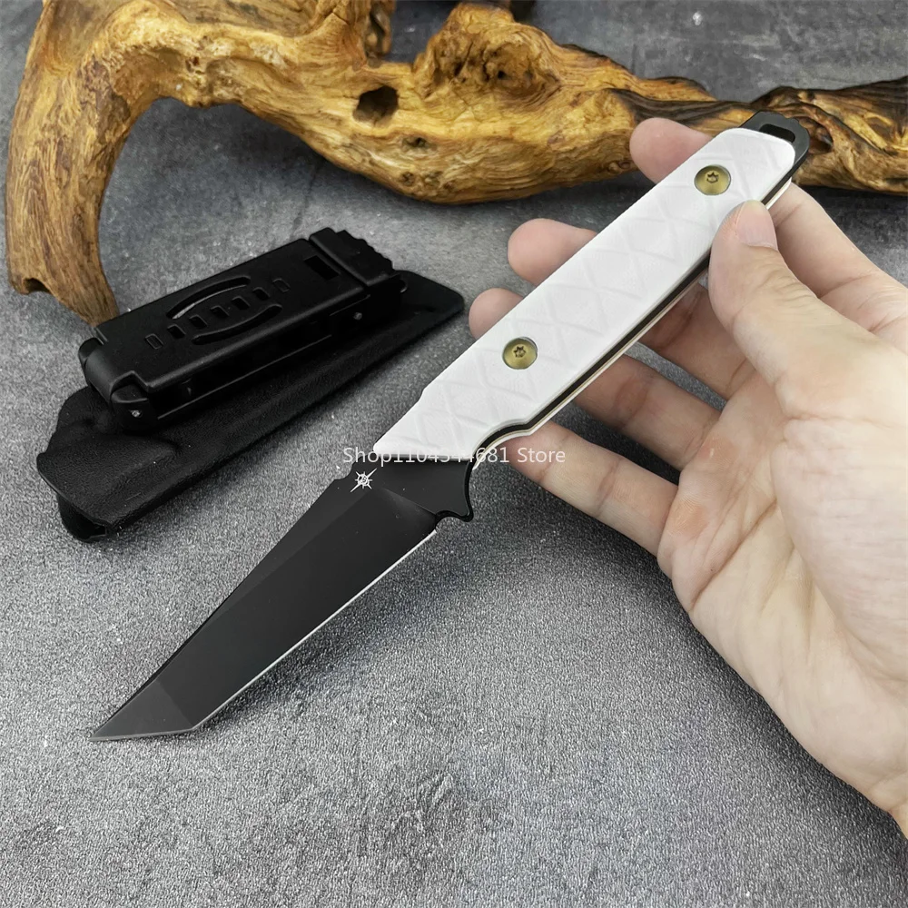 Toor Straight Handle Knife Tanto Fixed Blade Tactical Hunting Knife G10 Handle with Kydex Sheath Hiking Survival Utility Tool
Toor Straight Handle Knife Tanto Fixed Blade Tactical Hunting Knife G10 Handle with Kydex Sheath Hiking Survival Utility Tool