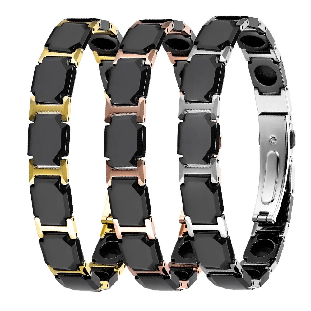 Men's Octagonal Ceramic Bracelet, Matte Black for Office & Gym - Magnetic Energy Design
Men's Octagonal Ceramic Bracelet, Matte Black for Office & Gym - Magnetic Energy Design