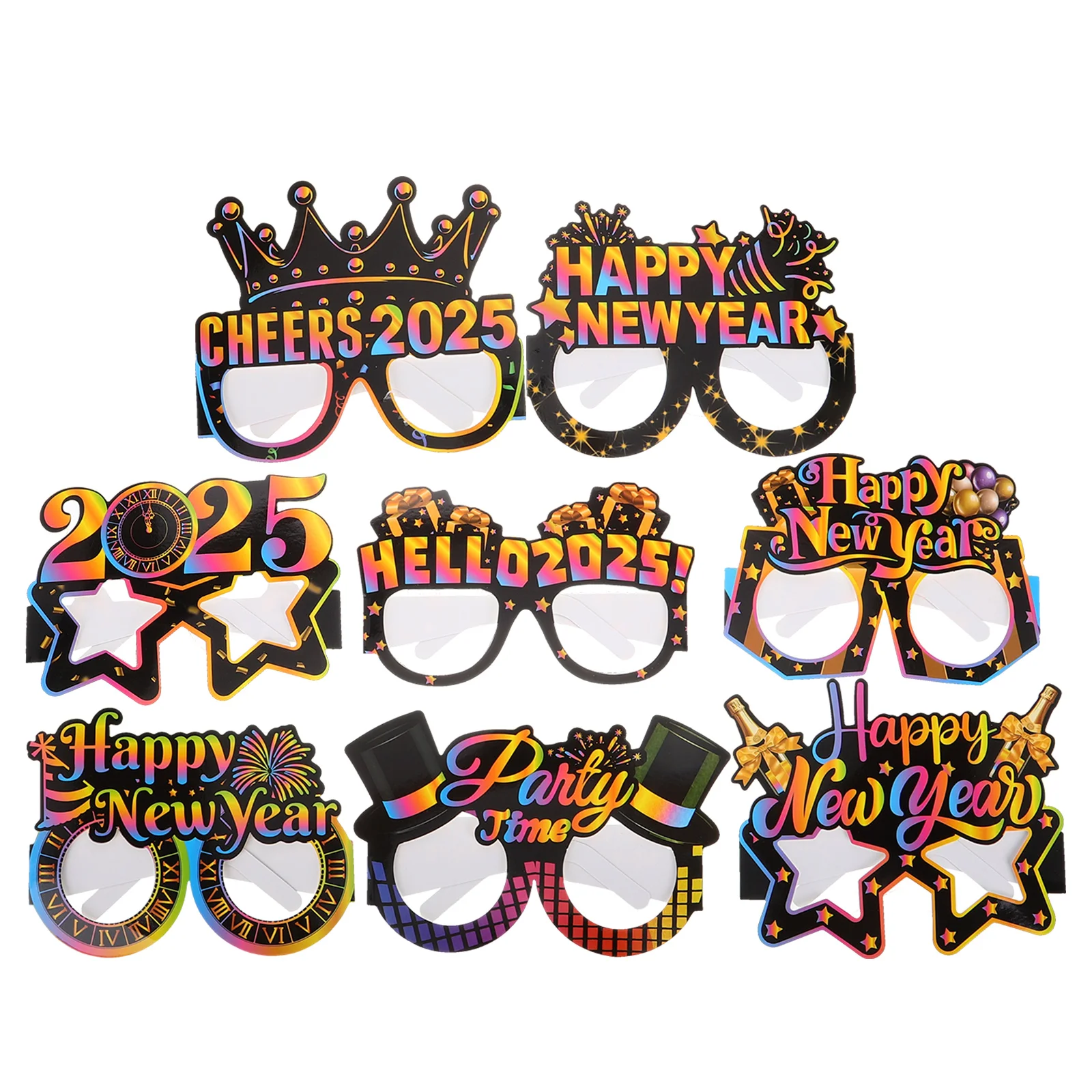 2025 Glasses Happy New Year Decorations Halloween Photo Prop Dark Costume Festival Accessories Carnival Booth Props
2025 Glasses Happy New Year Decorations Halloween Photo Prop Dark Costume Festival Accessories Carnival Booth Props