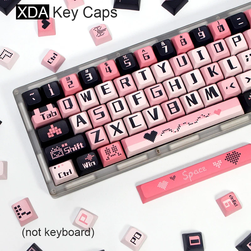 Набор колпачков для ключей Love XDA, милые на заказ 131, колпачки для клавиш PBT с сублимационной краской для механической клавиатуры MX Switch
Набор колпачков для ключей Love XDA, милые на заказ 131, колпачки для клавиш PBT с сублимационной краской для механической клавиатуры MX Switch