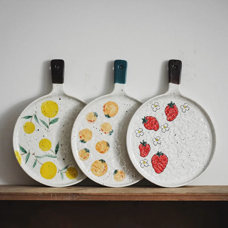 DSA Creative Handle Fruit Vegetable Tray Cake Tray Baking Tray Microwave Oven Ceramic Household
DSA Creative Handle Fruit Vegetable Tray Cake Tray Baking Tray Microwave Oven Ceramic Household