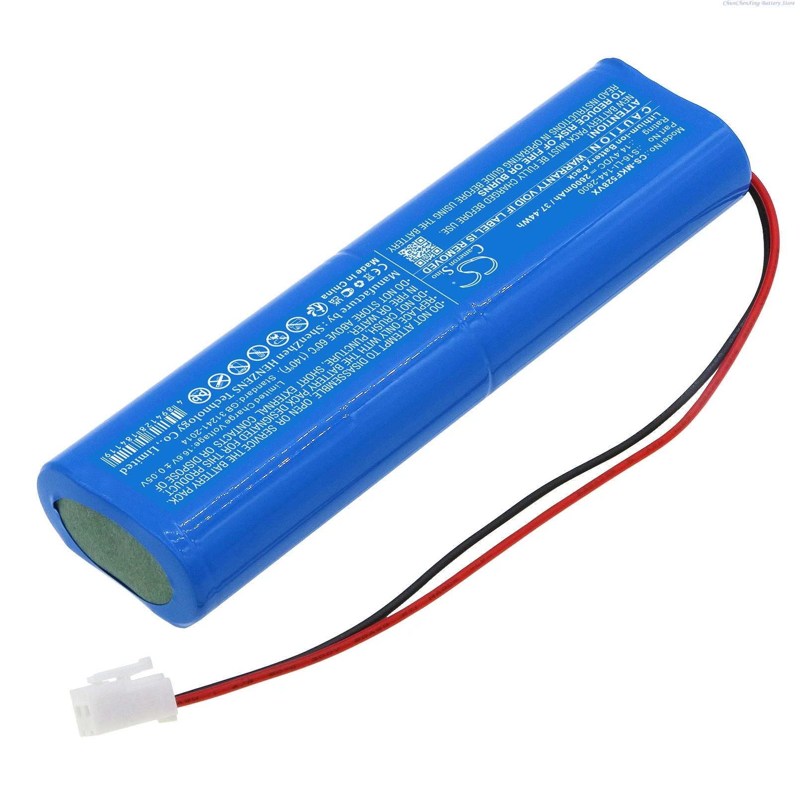 14.4V 2600mAh Vacuum Cleaner Battery S16-LI-144-2600 for Marklive F528A +TOOL
14.4V 2600mAh Vacuum Cleaner Battery S16-LI-144-2600 for Marklive F528A +TOOL