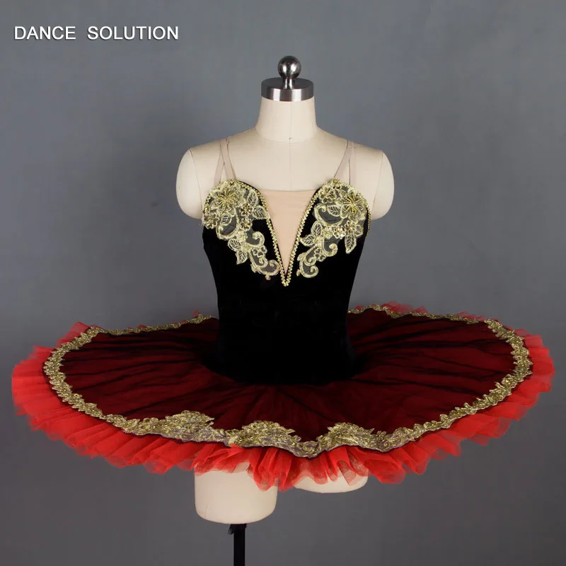 Professional Ballet Tutu Costume Black Vlevet Bodice with Gold Applique Women and Girls Ballerina Performance Dance Dress BLL012
Professional Ballet Tutu Costume Black Vlevet Bodice with Gold Applique Women and Girls Ballerina Performance Dance Dress BLL012