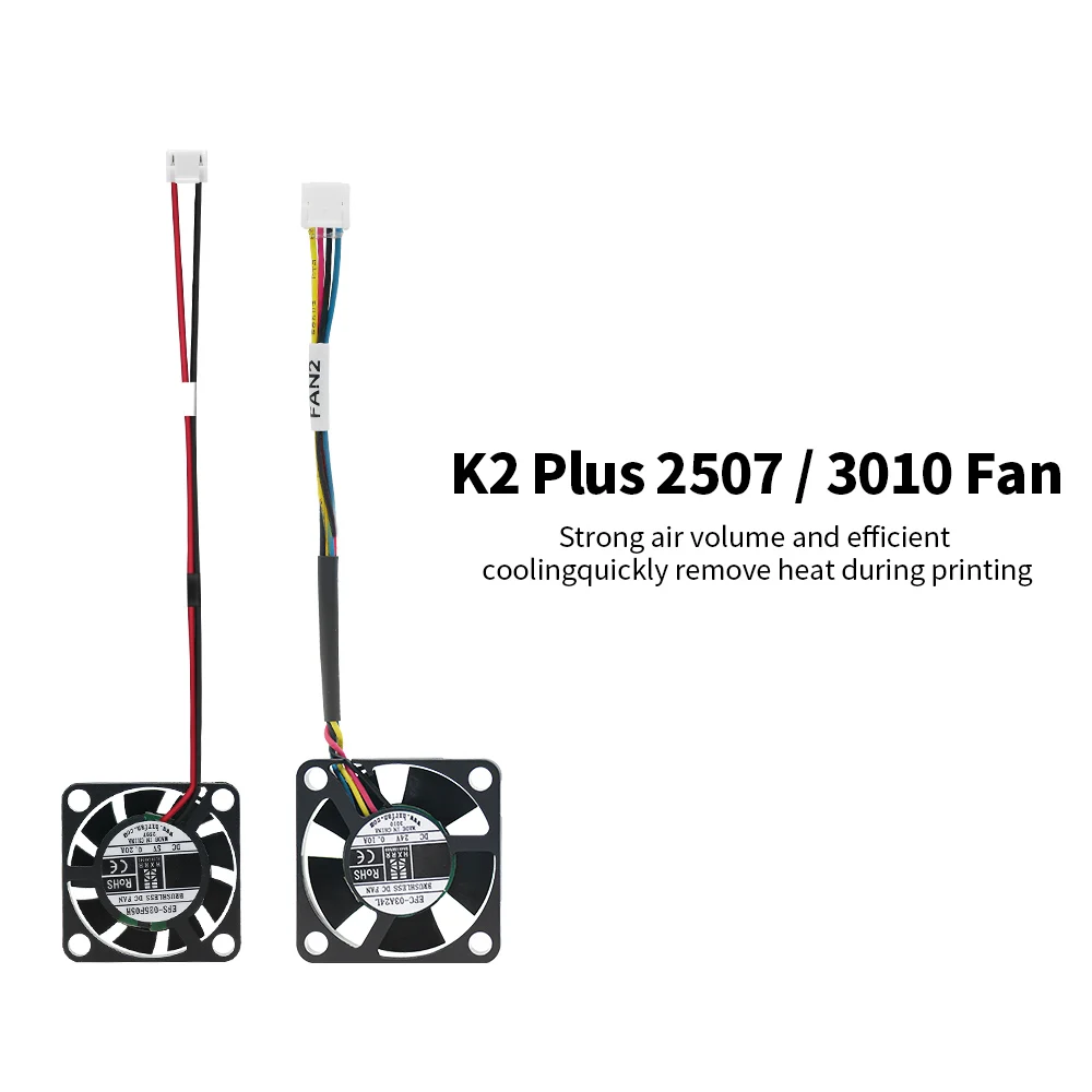 New Arrival K2 Plus Throat Cooling Fan Original K2 Plus Throat Cooling Fan_3010_12K±10%_L85 Replacement 3d Printer Accesoires
New Arrival K2 Plus Throat Cooling Fan Original K2 Plus Throat Cooling Fan_3010_12K±10%_L85 Replacement 3d Printer Accesoires