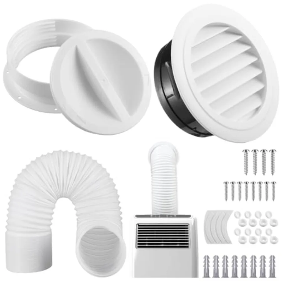 Portable Ac Exhaust Hose Wall Mount Connector Kit with Hose and 6 Ac Exhaust Tube Coupler for 6 in and 6.5 in Tube s
Portable Ac Exhaust Hose Wall Mount Connector Kit with Hose and 6 Ac Exhaust Tube Coupler for 6 in and 6.5 in Tube s