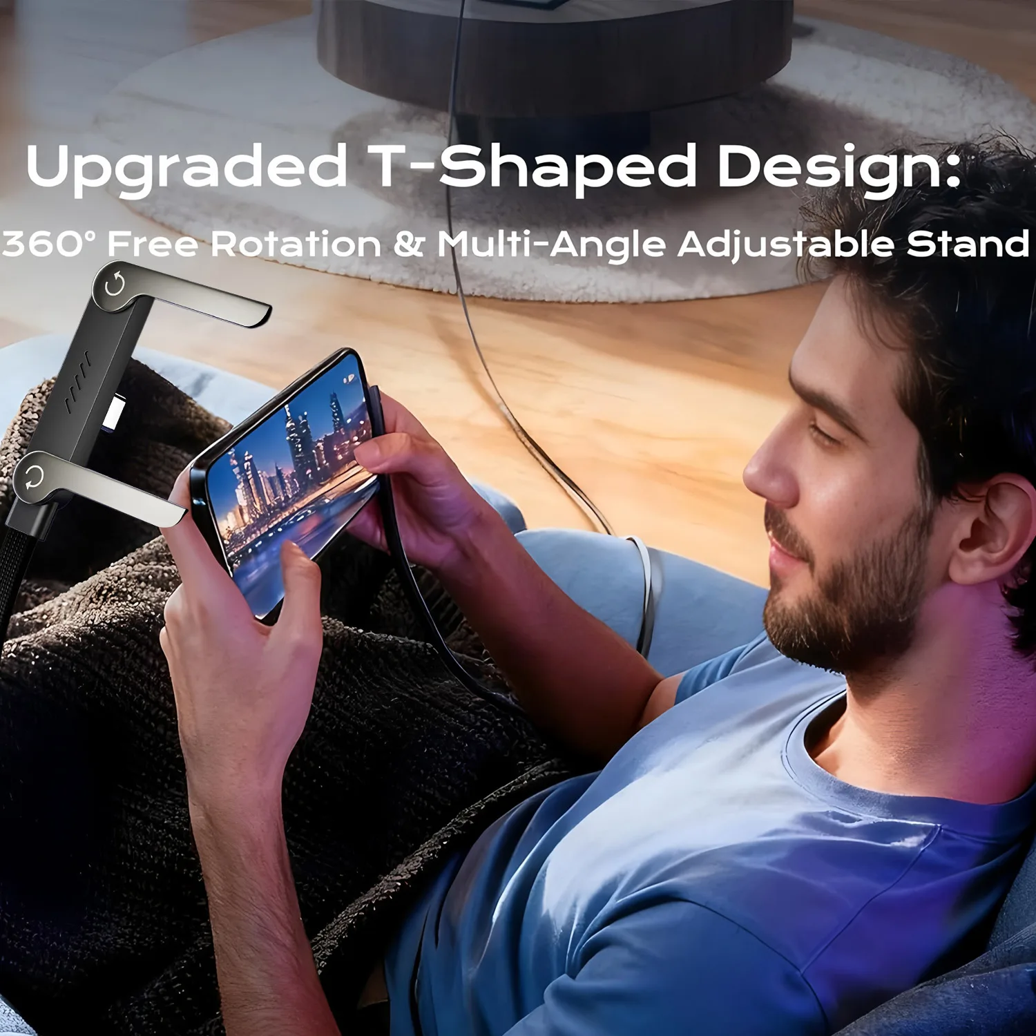 240W Stand Charging Phone Holder Cable Bracket Wire Line 2-in-1 with for iPhone 17 16 15 Pro Max iPad Air MacBook Samsung Xiaomi
240W Stand Charging Phone Holder Cable Bracket Wire Line 2-in-1 with for iPhone 17 16 15 Pro Max iPad Air MacBook Samsung Xiaomi