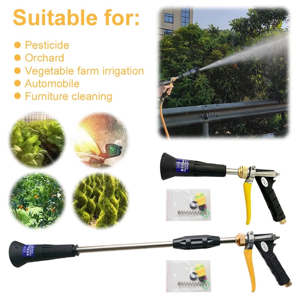 Spray Gun Up To 5.5GPM 400 PSI High-Pressure Sprinkler Rotatable Garden Irrigation Sprayer Fruit Tree Irrigation Spray Gun
Spray Gun Up To 5.5GPM 400 PSI High-Pressure Sprinkler Rotatable Garden Irrigation Sprayer Fruit Tree Irrigation Spray Gun