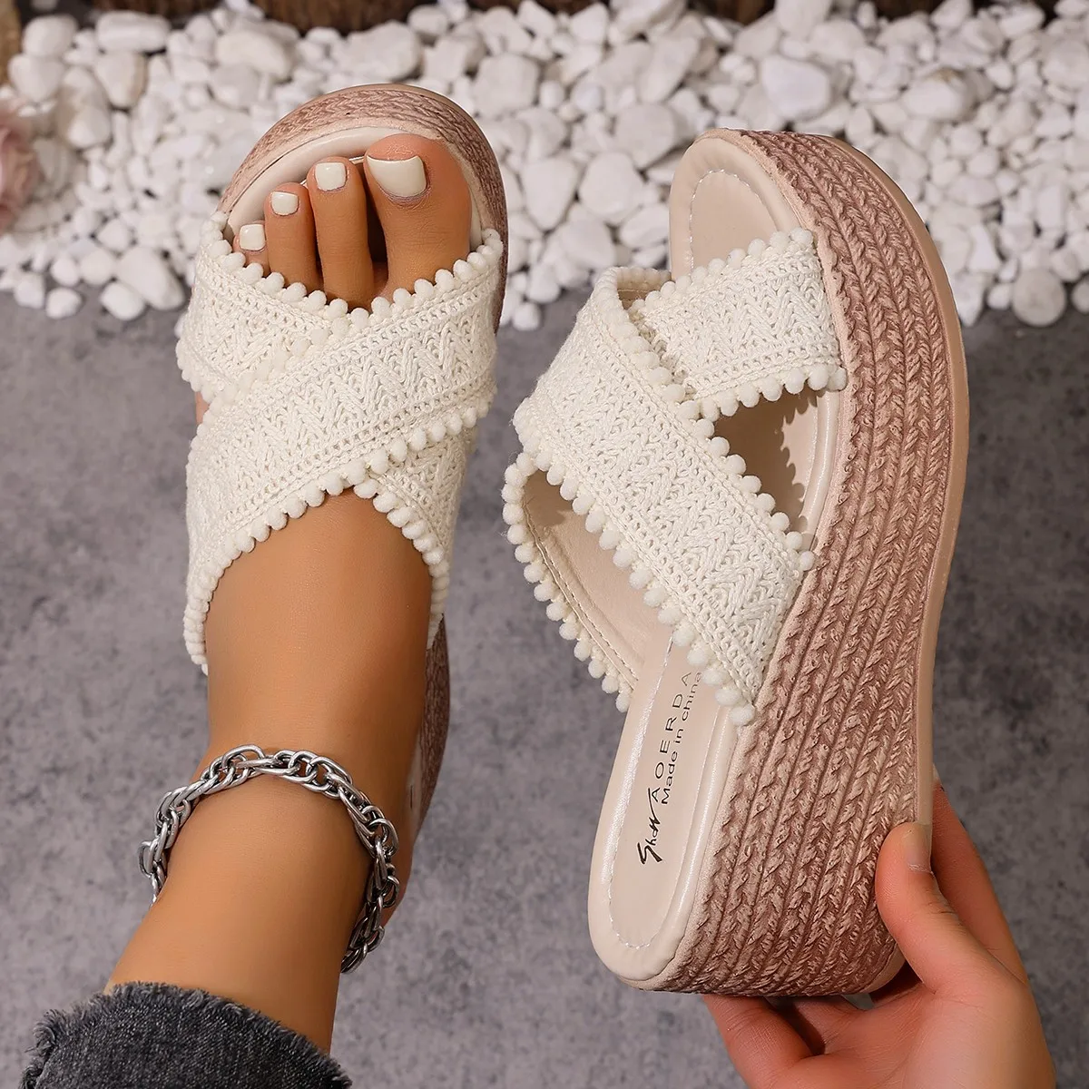 Women Chunky Fashion Sandals Platform Band High Heels Shoes Women Plus Size Thick Sole Summer Sandals Women Zapatos De Mujer
Women Chunky Fashion Sandals Platform Band High Heels Shoes Women Plus Size Thick Sole Summer Sandals Women Zapatos De Mujer