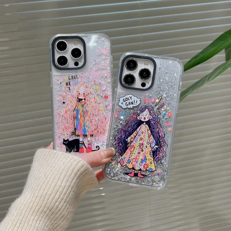 Beautiful Long Hair Girl Quicksand Phone Case Cover for IPhone 12 13 14 15 Pro Max Case for IPhone 15 Pro Max
Beautiful Long Hair Girl Quicksand Phone Case Cover for IPhone 12 13 14 15 Pro Max Case for IPhone 15 Pro Max