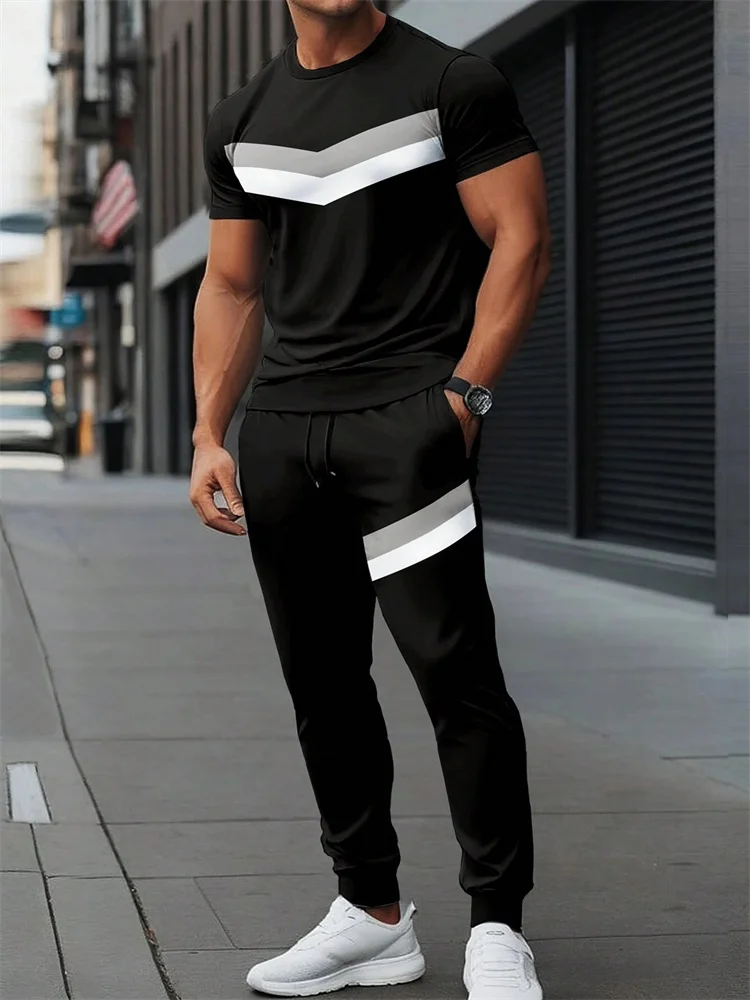 2025 Autumn Slim Men's Street Casual Fashion 2pcs Long Pants Set, Daily Casual Men's Short-sleeved And Pocketed Long Pants
2025 Autumn Slim Men's Street Casual Fashion 2pcs Long Pants Set, Daily Casual Men's Short-sleeved And Pocketed Long Pants