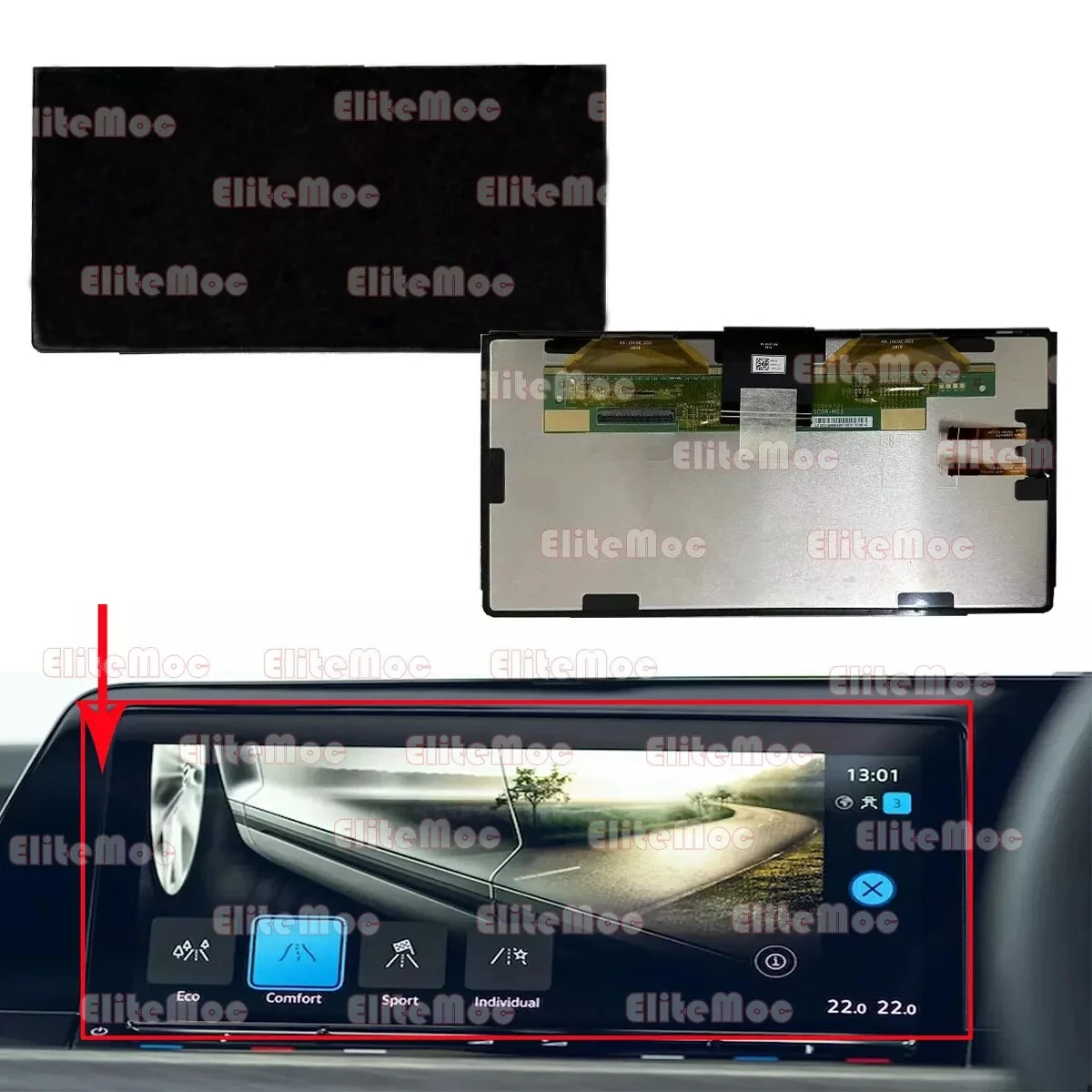 5H0919605B 10-дюймовый сенсорный экран для VW Discover PRO GOLF 8 MK8 MIB3, замена экрана
5H0919605B 10-дюймовый сенсорный экран для VW Discover PRO GOLF 8 MK8 MIB3, замена экрана