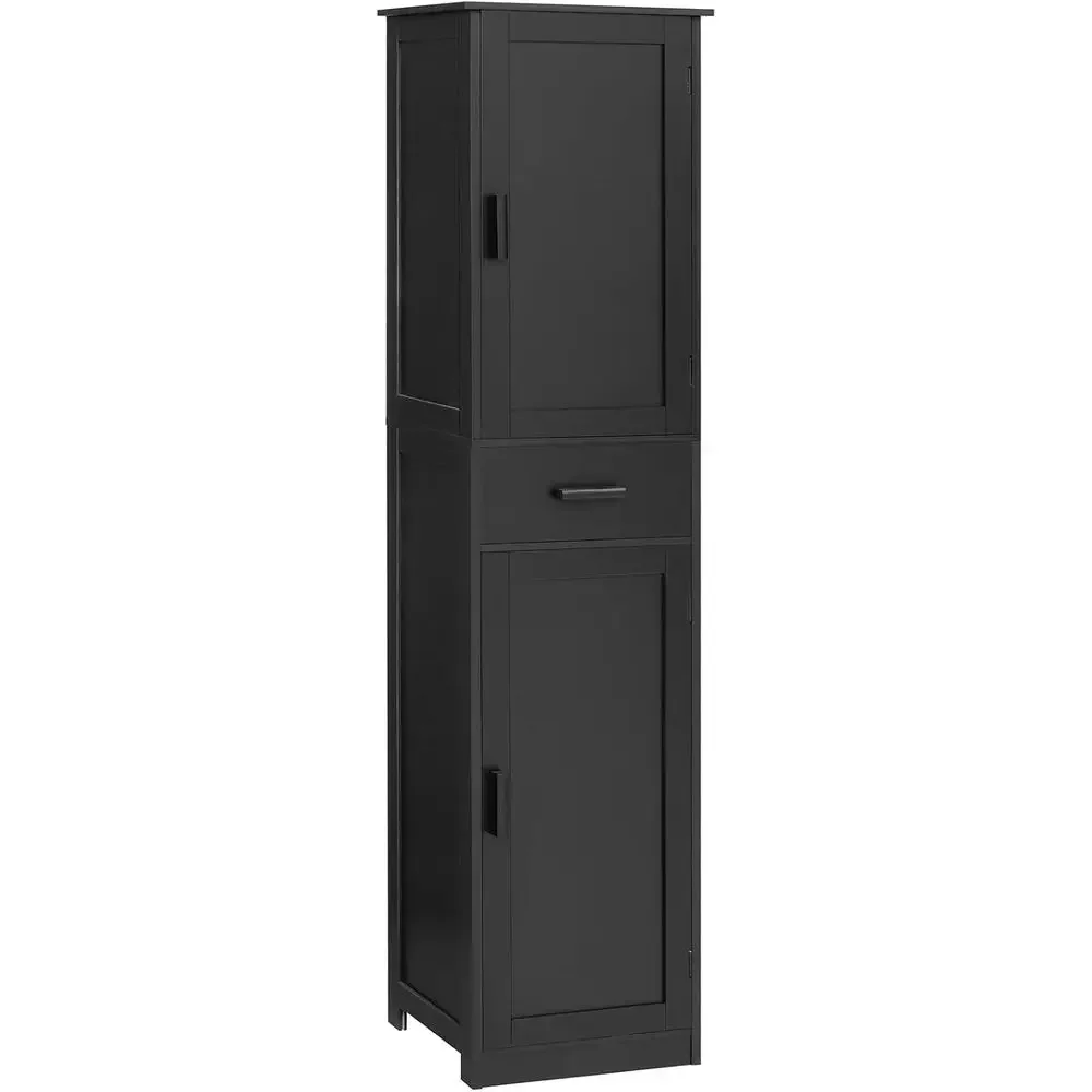 67-Inch Tall 4-Shelf Storage Cabinet with 2 Doors, Ideal for Bathroom, Living Room, and Home Office in Black
67-Inch Tall 4-Shelf Storage Cabinet with 2 Doors, Ideal for Bathroom, Living Room, and Home Office in Black
