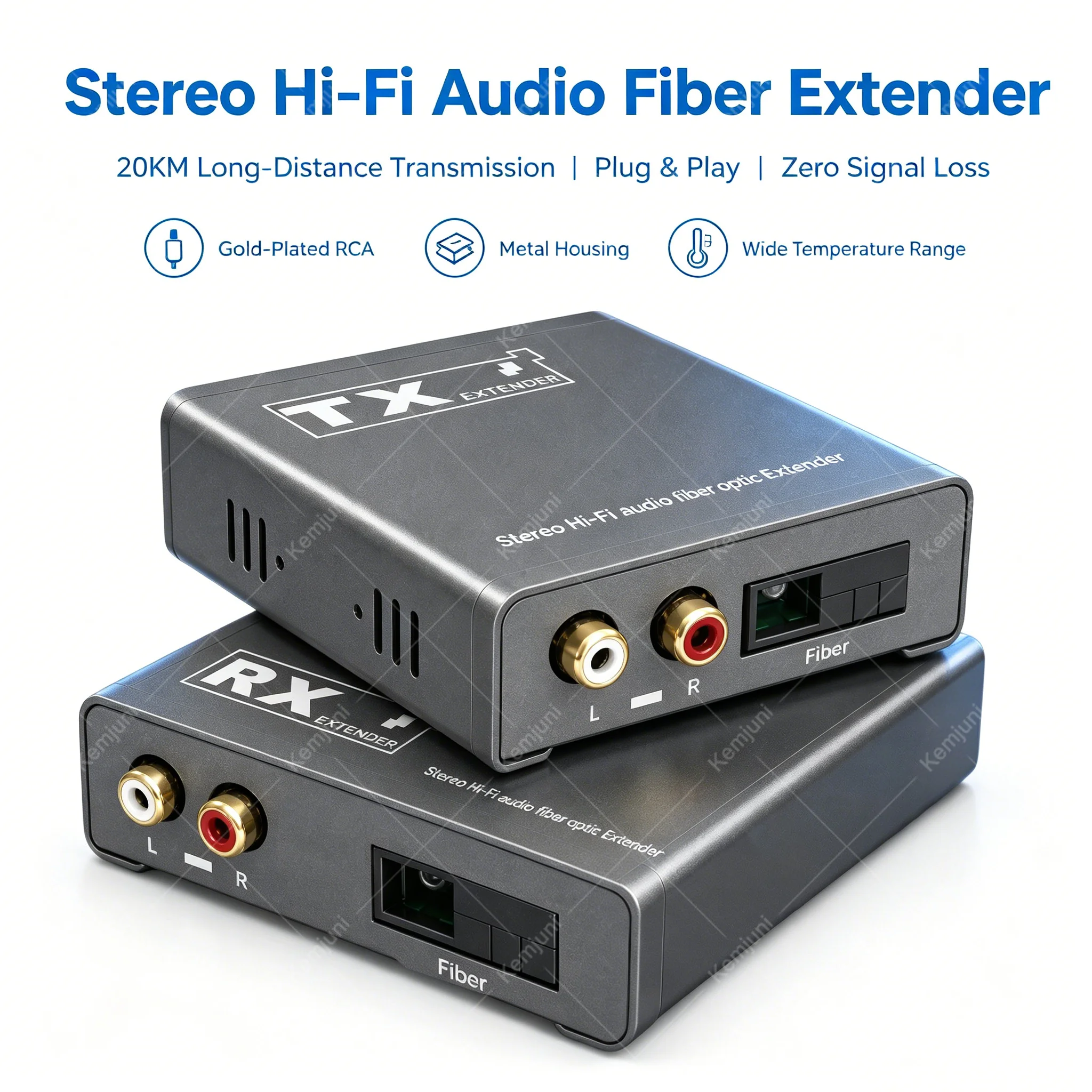 RCA Audio Fiber Extender 20KM Signal Extender Broadcast RCA Fiber Extender Transceiver SC Fiber Cable To RCA Audio for TV System
RCA Audio Fiber Extender 20KM Signal Extender Broadcast RCA Fiber Extender Transceiver SC Fiber Cable To RCA Audio for TV System