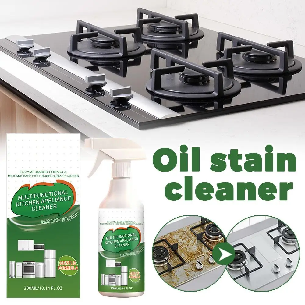 Household Heavy Oil Stain Remover Spray Efficient Enzyme Degreasing Cleaner Portable 300ml Universal Cleaning Agent for Kitchen
Household Heavy Oil Stain Remover Spray Efficient Enzyme Degreasing Cleaner Portable 300ml Universal Cleaning Agent for Kitchen