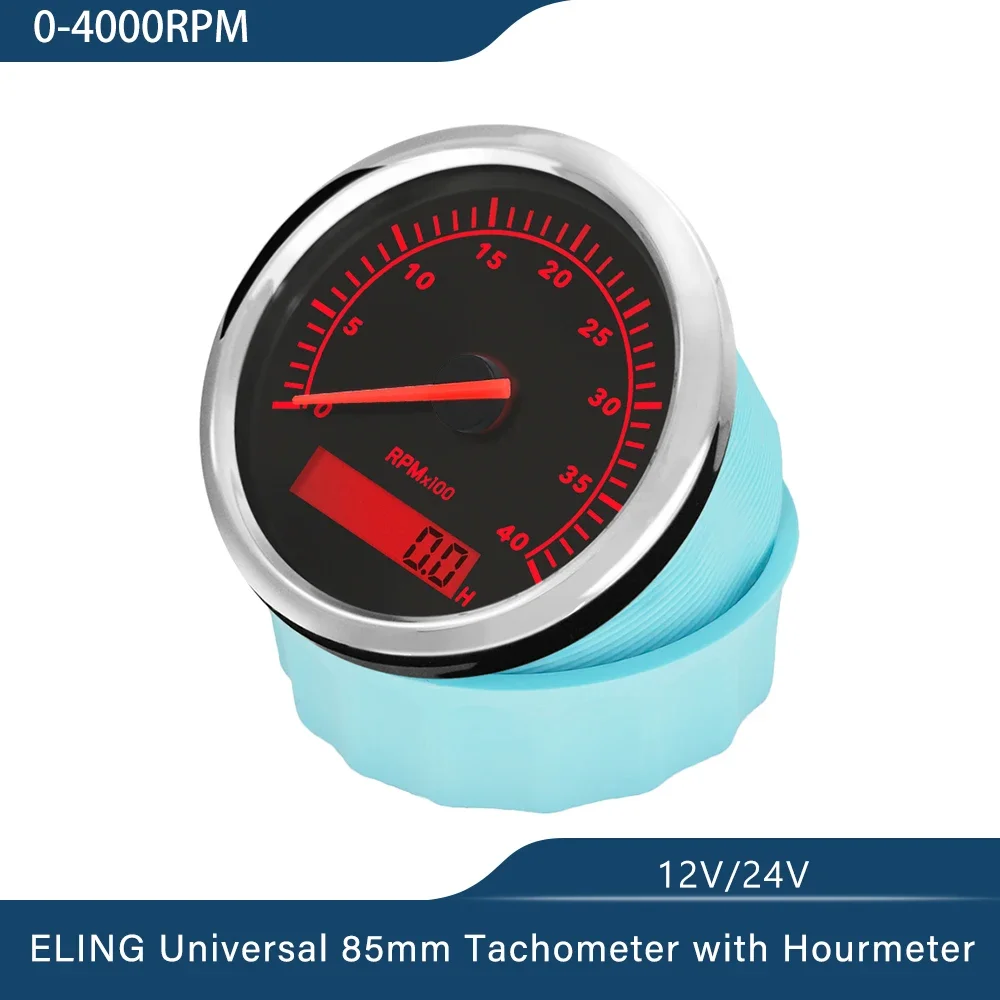 ELING 85 мм Тахометр 3K 4K 6K 7K 8K RPM Тахометр REV Счетчик с красной подсветкой Бензиновый дизельный двигатель 12 В 24 В
ELING 85 мм Тахометр 3K 4K 6K 7K 8K RPM Тахометр REV Счетчик с красной подсветкой Бензиновый дизельный двигатель 12 В 24 В