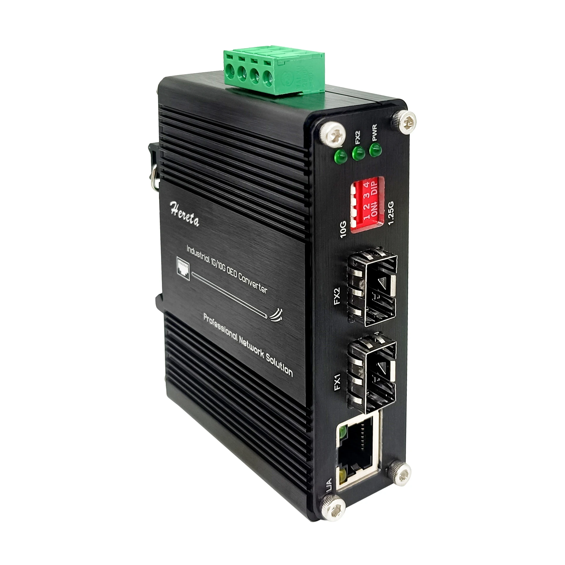 Industrial 1G/10G SFP+ to SFP+ Fiber Media Converter 10G OEO Converter 3R Repeater Fiber Extender 20KM with 1G Ethernet RJ45
Industrial 1G/10G SFP+ to SFP+ Fiber Media Converter 10G OEO Converter 3R Repeater Fiber Extender 20KM with 1G Ethernet RJ45