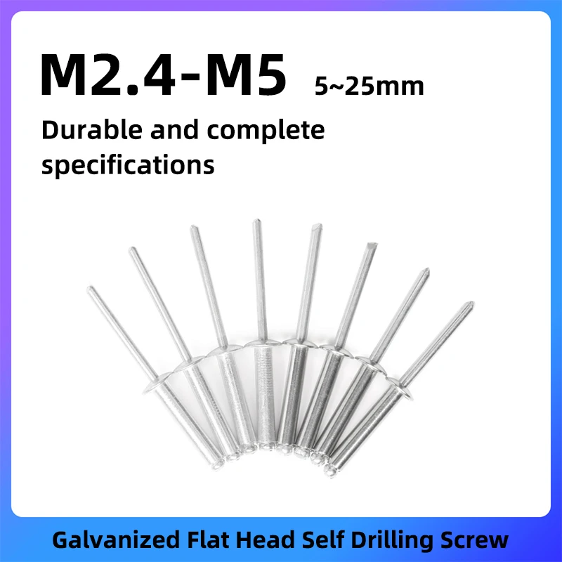 GooBetter Round Head Aluminum Blind Rivets From 20 Pieces M2.4 M3.2 M4 M5 5~25mm Countersunk Head Pop Rivets Suitable for Home
GooBetter Round Head Aluminum Blind Rivets From 20 Pieces M2.4 M3.2 M4 M5 5~25mm Countersunk Head Pop Rivets Suitable for Home