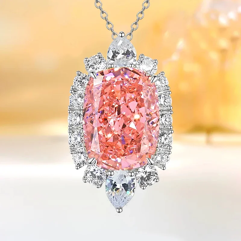 Luxury luxury set exquisite rectangular Papalacha 925 sterling silver pendant with high carbon diamond wedding jewelry
Luxury luxury set exquisite rectangular Papalacha 925 sterling silver pendant with high carbon diamond wedding jewelry