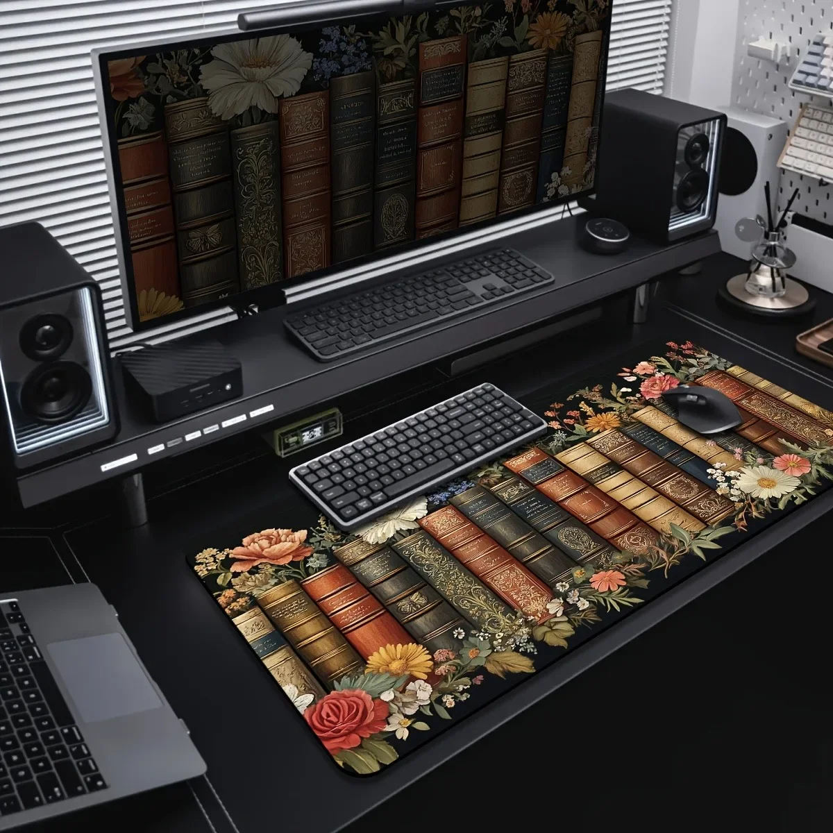 Book Design Floral Mouse Pad Non-Slip Rubber Base Stitched Edges Durable Desk Mat for Laptop Office Gaming Dorm
Book Design Floral Mouse Pad Non-Slip Rubber Base Stitched Edges Durable Desk Mat for Laptop Office Gaming Dorm