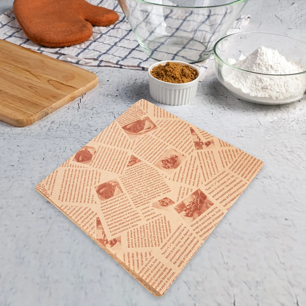 100 Pcs Oil Proof Paper Pad Greaseproof Newsprint Food Wraps Sandwich Hamburgers Fries Bakeries Liners Storage Sheets
100 Pcs Oil Proof Paper Pad Greaseproof Newsprint Food Wraps Sandwich Hamburgers Fries Bakeries Liners Storage Sheets
