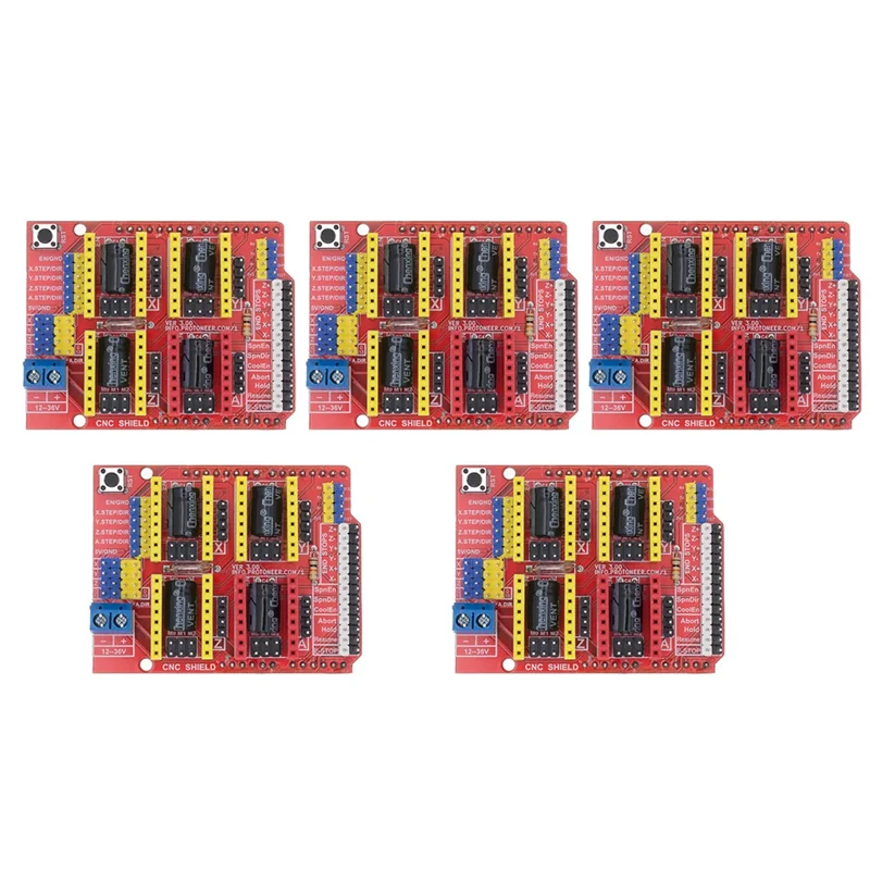 AU32-5PCS A4988 Драйвер CNC Shield Плата расширения V3 Гравер Щит 3D-принтер ЧПУ для Arduino CNC Shield V3
AU32-5PCS A4988 Драйвер CNC Shield Плата расширения V3 Гравер Щит 3D-принтер ЧПУ для Arduino CNC Shield V3