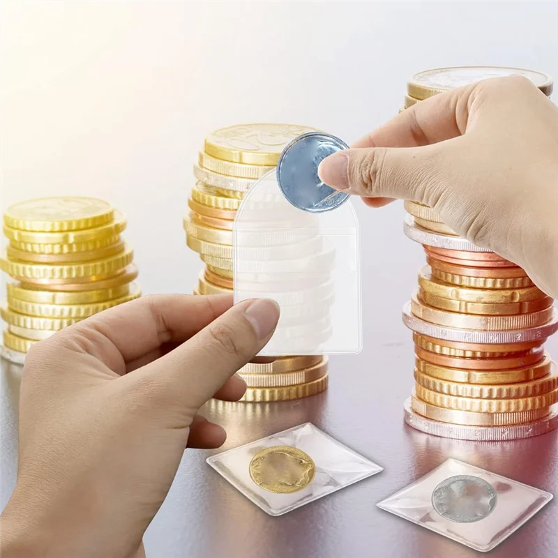ABWR-200 Pack 2Inch Single Pocket Coin Sleeves, Plastic Coin Collection Supplies Transparent Holders Protector Clear Bags
ABWR-200 Pack 2Inch Single Pocket Coin Sleeves, Plastic Coin Collection Supplies Transparent Holders Protector Clear Bags