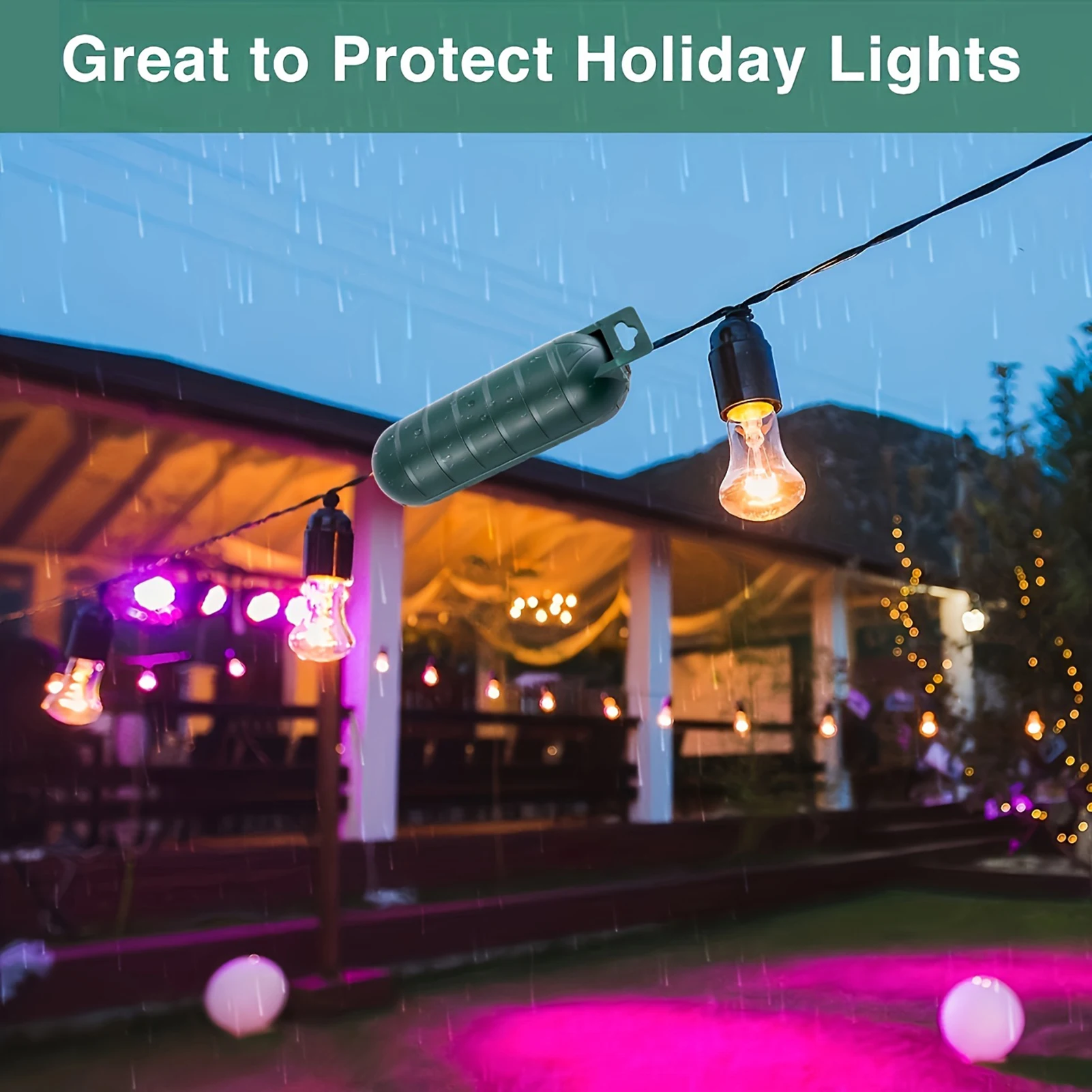Outdoor Electrical Connection Box Easy to Use LED Strip Light Weatherproof Box Suitable for Pool Pumps Fountains
Outdoor Electrical Connection Box Easy to Use LED Strip Light Weatherproof Box Suitable for Pool Pumps Fountains