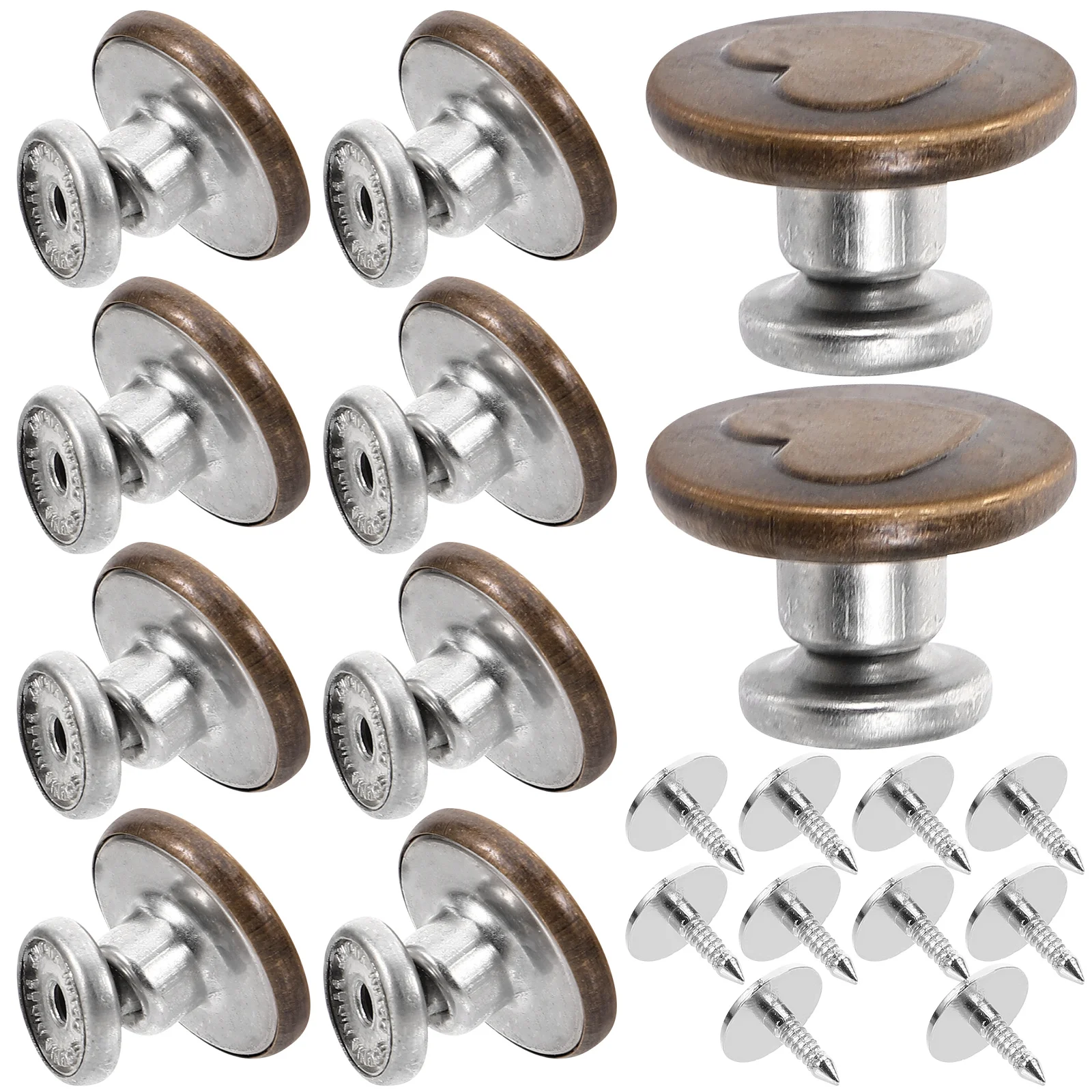 10Pcs Button for Jeans Replacement Heavy Duty Metal Pants Buttons No Drill Fastening Stylish Closure for Denim Trousers Secure
10Pcs Button for Jeans Replacement Heavy Duty Metal Pants Buttons No Drill Fastening Stylish Closure for Denim Trousers Secure