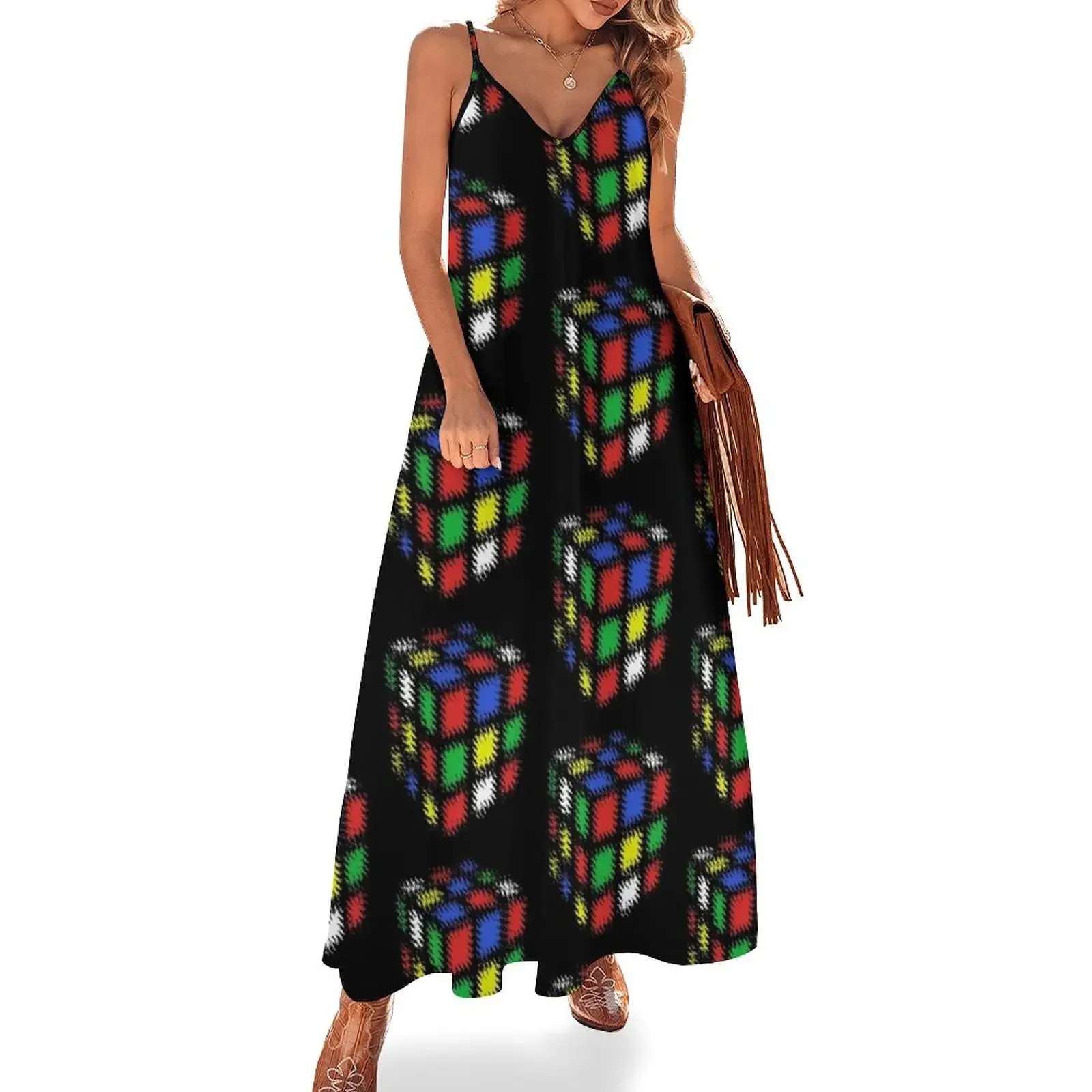 Splash Cube Sleeveless Dress women's luxury party dress elegant chic women dresses promotion birthday dress for women
Splash Cube Sleeveless Dress women's luxury party dress elegant chic women dresses promotion birthday dress for women