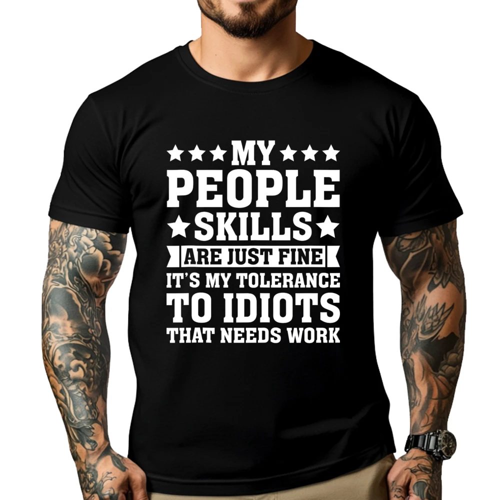 My Tolerance To Idiots Needs Work Sarcasm Graphic T Shirts Mens T Shirt Plus Size Luxury Clothing Breathable Printed
My Tolerance To Idiots Needs Work Sarcasm Graphic T Shirts Mens T Shirt Plus Size Luxury Clothing Breathable Printed