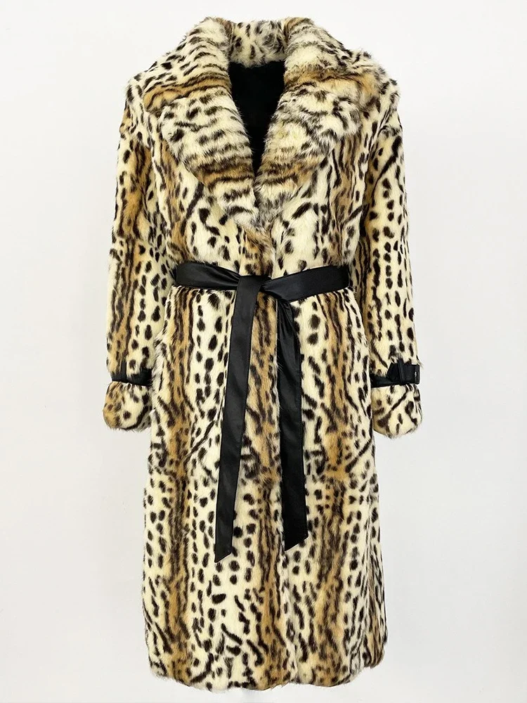 Women Jacket Winter Rabbit Fur Coat Leopard Over Knee Whole Leather Imported Thick Warm Fur Integrated Fashion Clothing
Women Jacket Winter Rabbit Fur Coat Leopard Over Knee Whole Leather Imported Thick Warm Fur Integrated Fashion Clothing