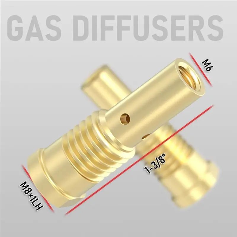 ABFI For 14AK Compatible Flux Core Welding Torch Accessories Kit-24Pcs, 20X. 035 Tips& 2X Nozzles& 2X Diffusers
ABFI For 14AK Compatible Flux Core Welding Torch Accessories Kit-24Pcs, 20X. 035 Tips& 2X Nozzles& 2X Diffusers