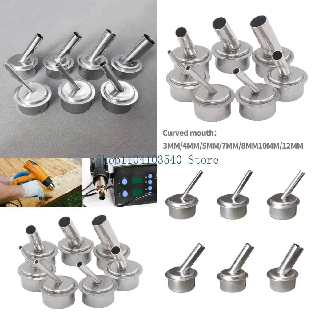 02DC Stainless Steel Hot Air Tool Resisting Nozzles Heat Nozzle Set 7Pieces Set for 861DW Welding Mouthpiece
02DC Stainless Steel Hot Air Tool Resisting Nozzles Heat Nozzle Set 7Pieces Set for 861DW Welding Mouthpiece